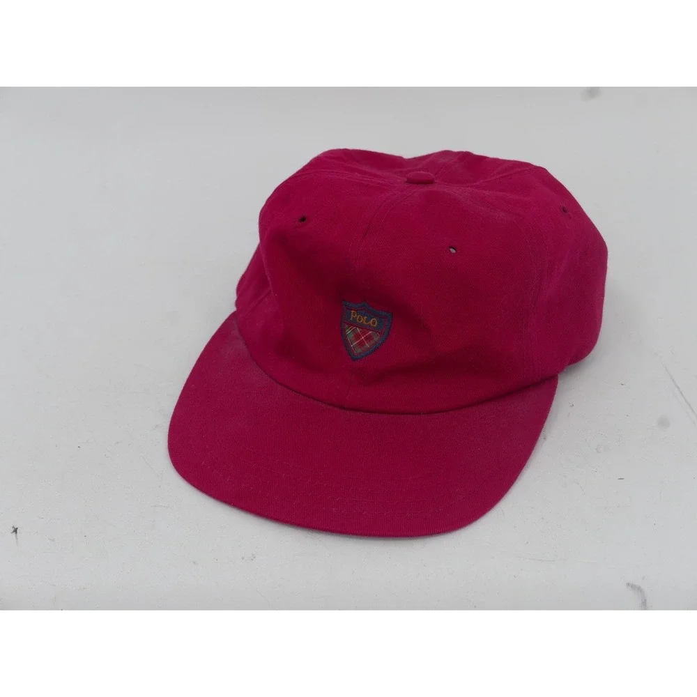 Vintage Polo Ralph Lauren Baseball Hat Cap Strap Back Polo Shield Men's One Size